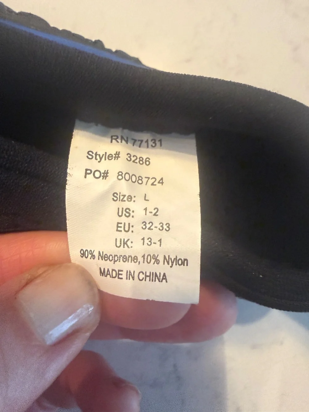 O’Neill Kids Reef Water Shoes Blue Black Neoprene Aqua Socks Size 1-2 Large